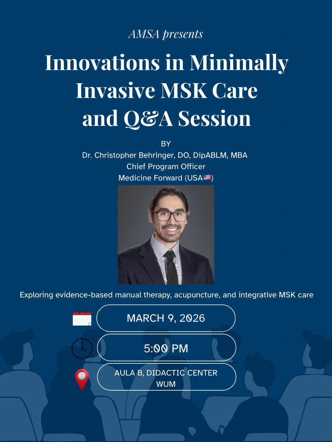 Guest lecture invite from AMSA