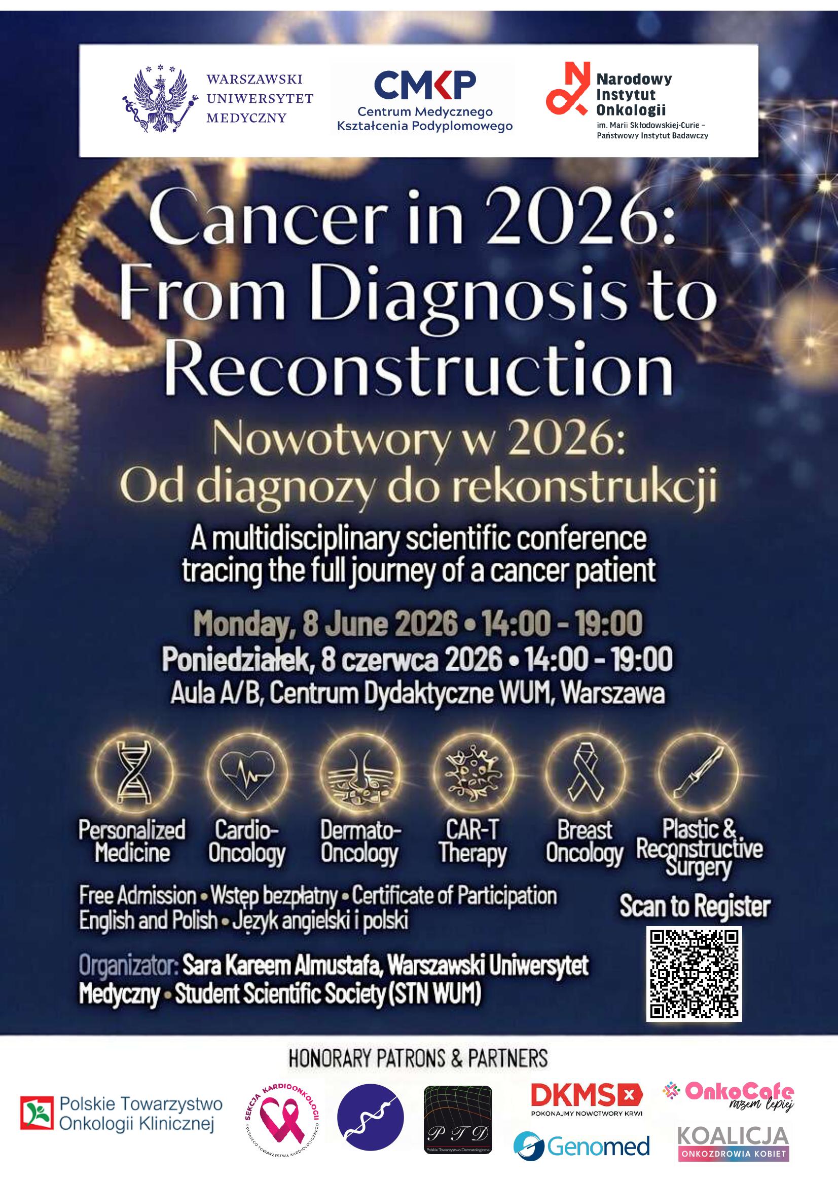 Cancer in 2026: From Diagnosis to Reconstruction – International Scientific Conference at WUM