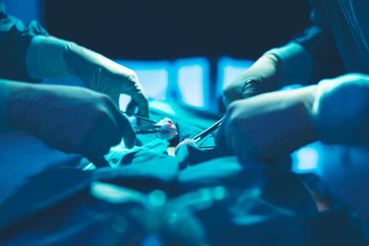 surgical team performing an operation