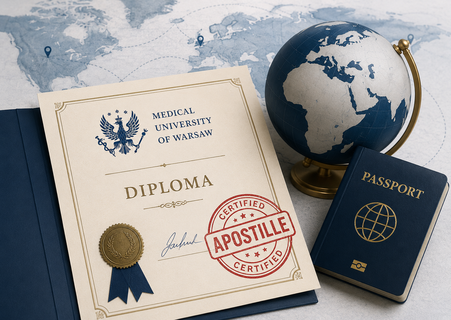 Apostille grafika AI